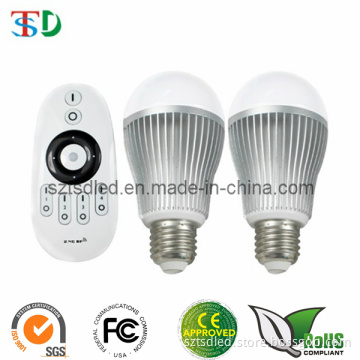 2.4G Wireless Remote Control 6W Color Temperature and Brightness Adjustable LED Bulb